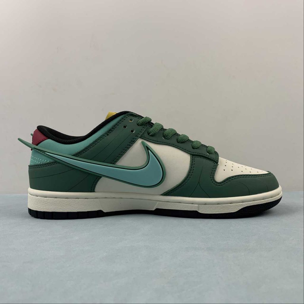 Saint Seiya X Nike Dunk Low Custom White Green For Sale The Sole Line