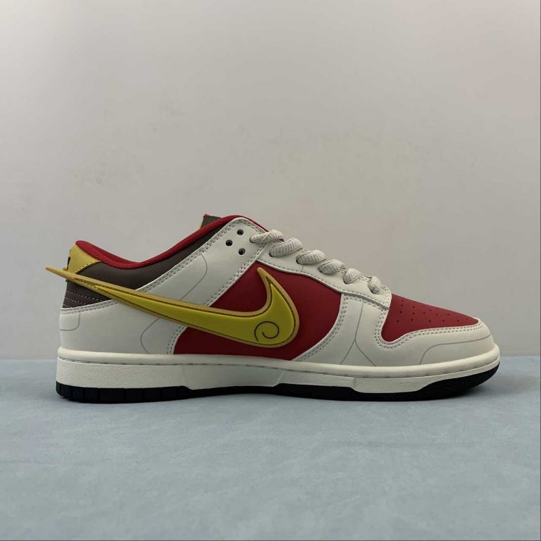 Saint Seiya X Nike Dunk Low Custom White Red Gold For Sale The Sole Line