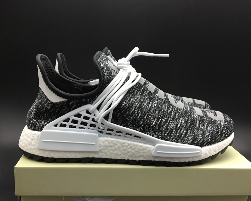 black and white pharrell nmd