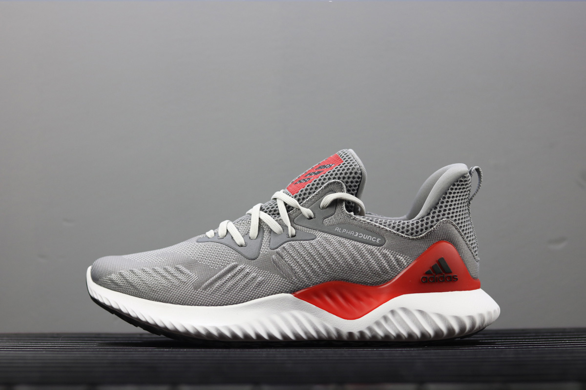 red and gray adidas