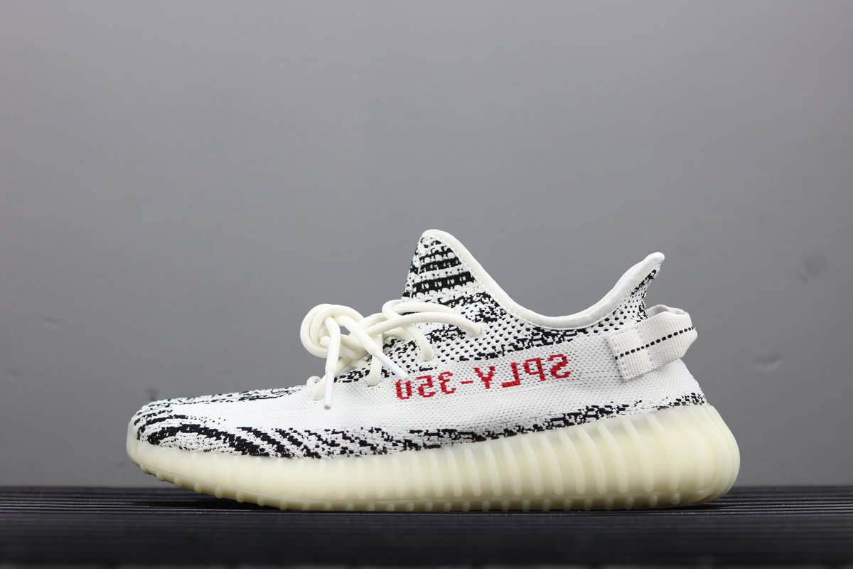 Adidas Yeezy Boost 350 V2 Zebra White Core Black Red For Sale The Sole Line