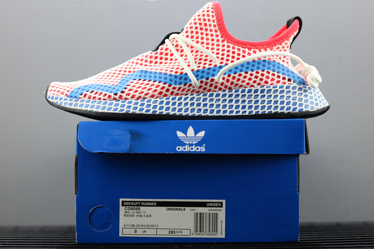 Adidas Deerupt Runner Blue Red White For Sale – The Sole Line