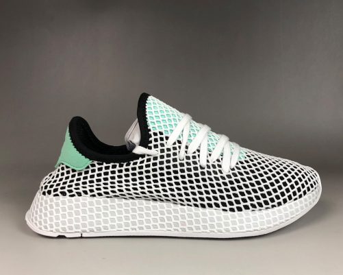 adidas deerupt white and green