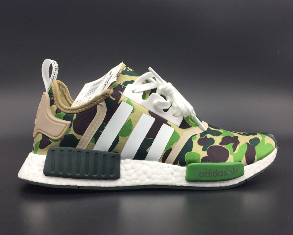 stamtavle smag forbedre BAPE x adidas NMD R1 Olive For Sale – The Sole Line