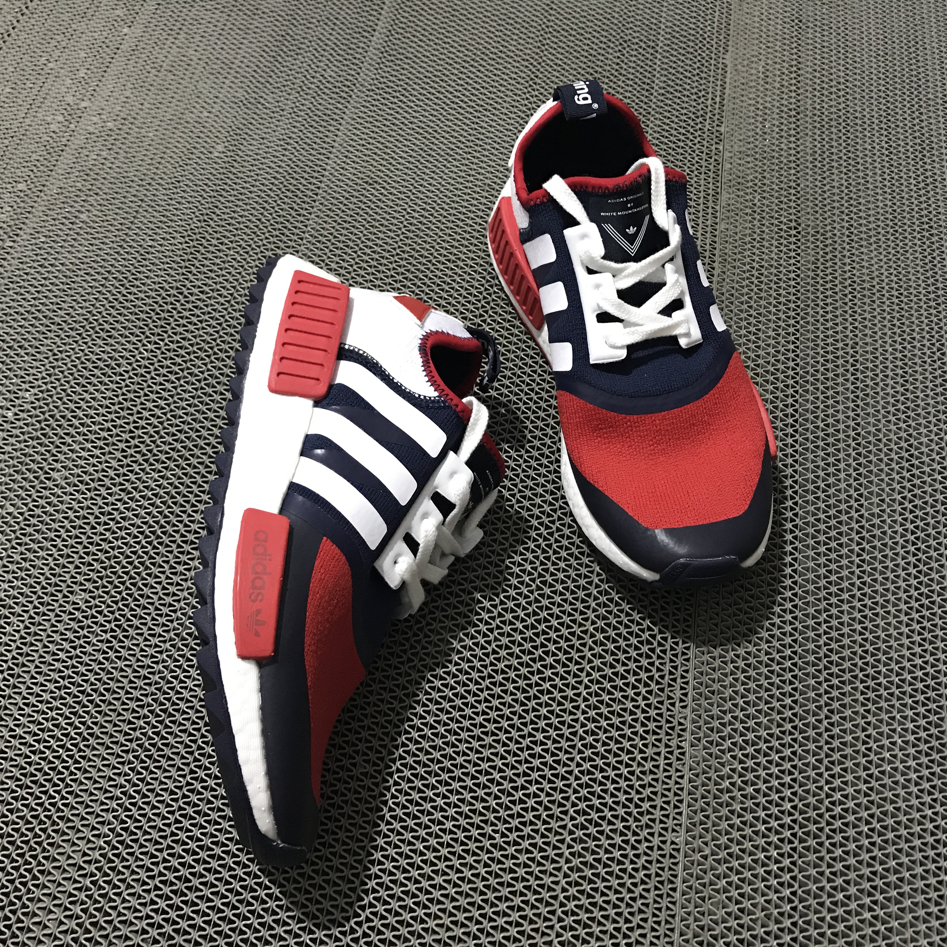 stilhed midler bunke White Mountaineering x adidas NMD Trail PK Navy/Red/White For Sale – The  Sole Line