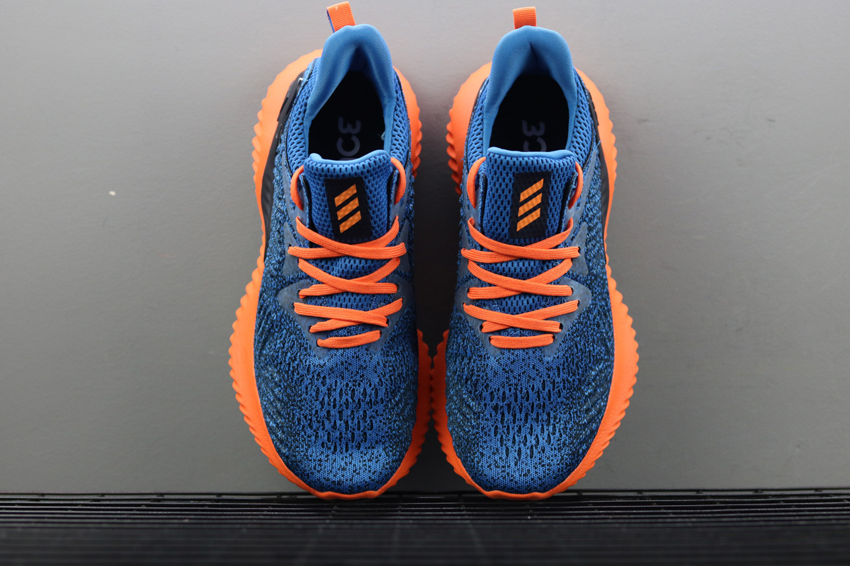 adidas navy blue and orange shoes