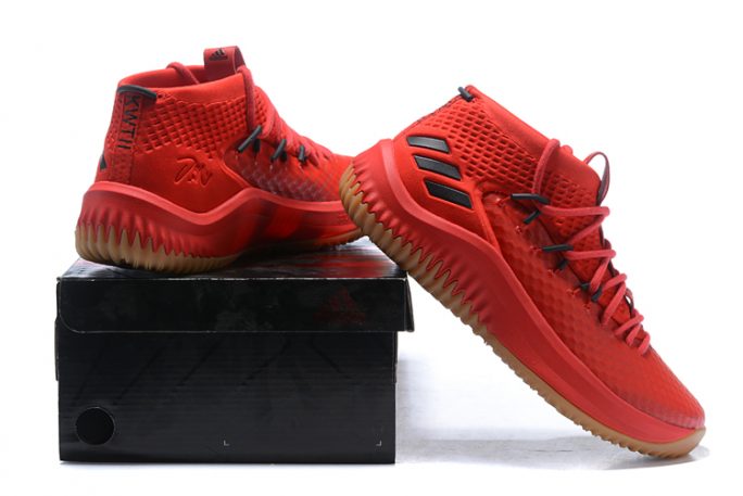 adidas dame 4 scarlet