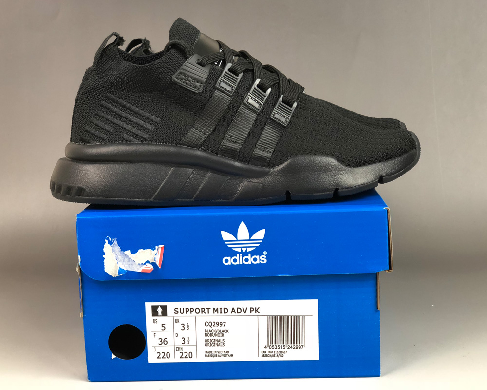adidas EQT Support ADV Mid PK Triple Black For Sale – The Sole Line