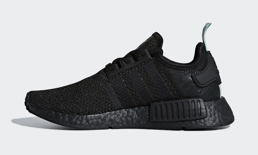 adidas nmd r1 core black clear mint