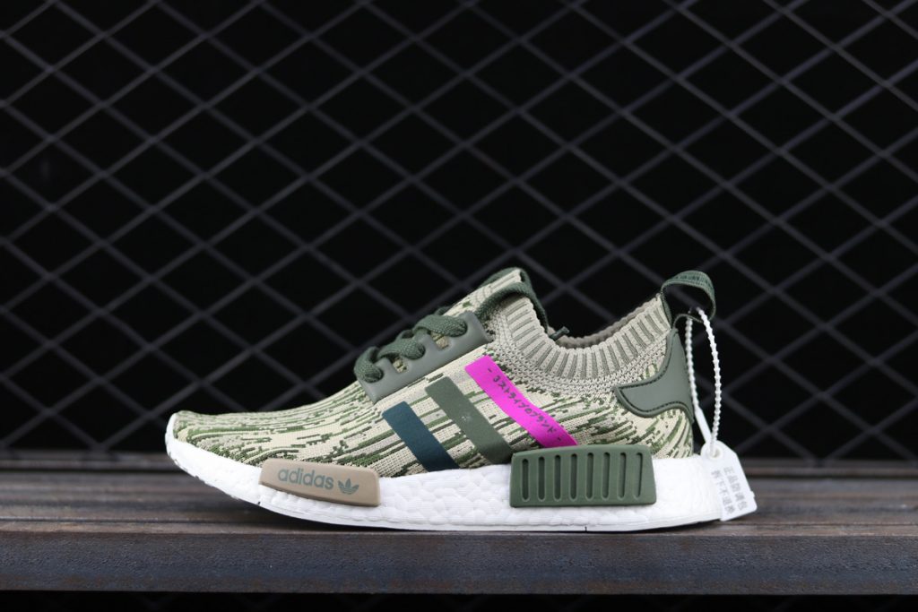 pink and green adidas nmd
