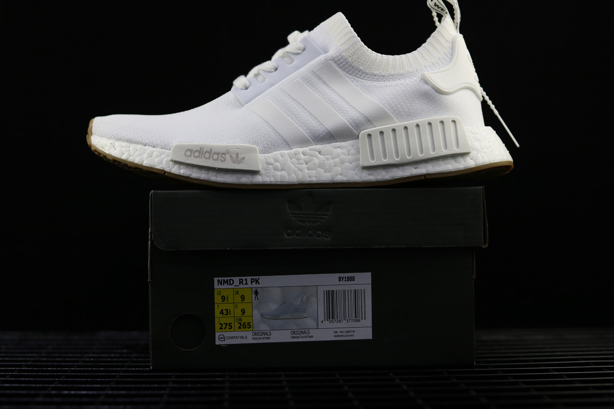 adidas NMD R1 Primeknit “Gum Pack” White Gum For Sale – The Sole Line