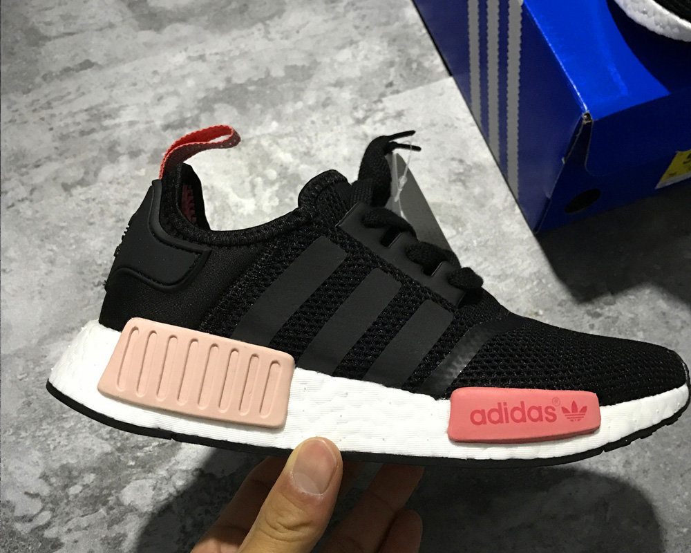 adidas NMD R1 Women Black White Red For 