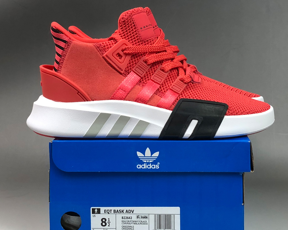 eqt bask adv shoes red