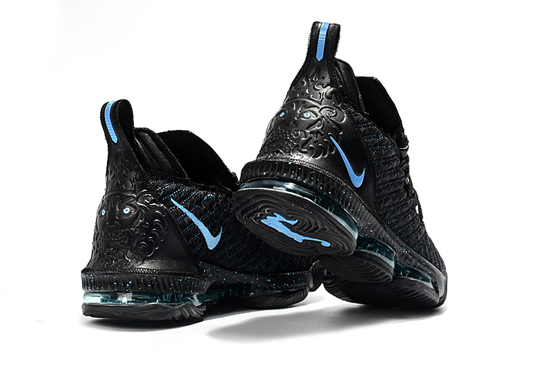 black and blue lebrons
