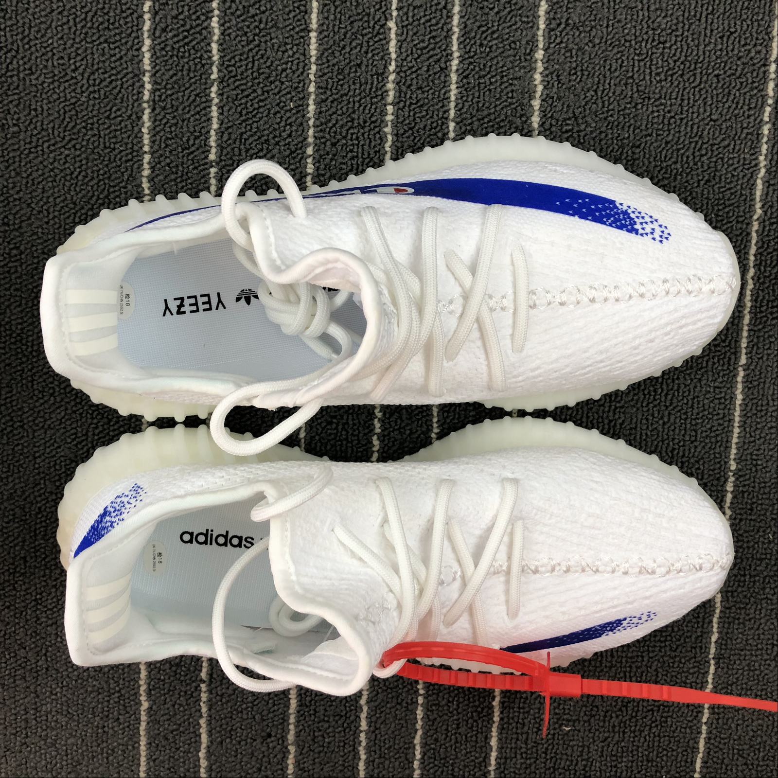 adidas 350 white and blue