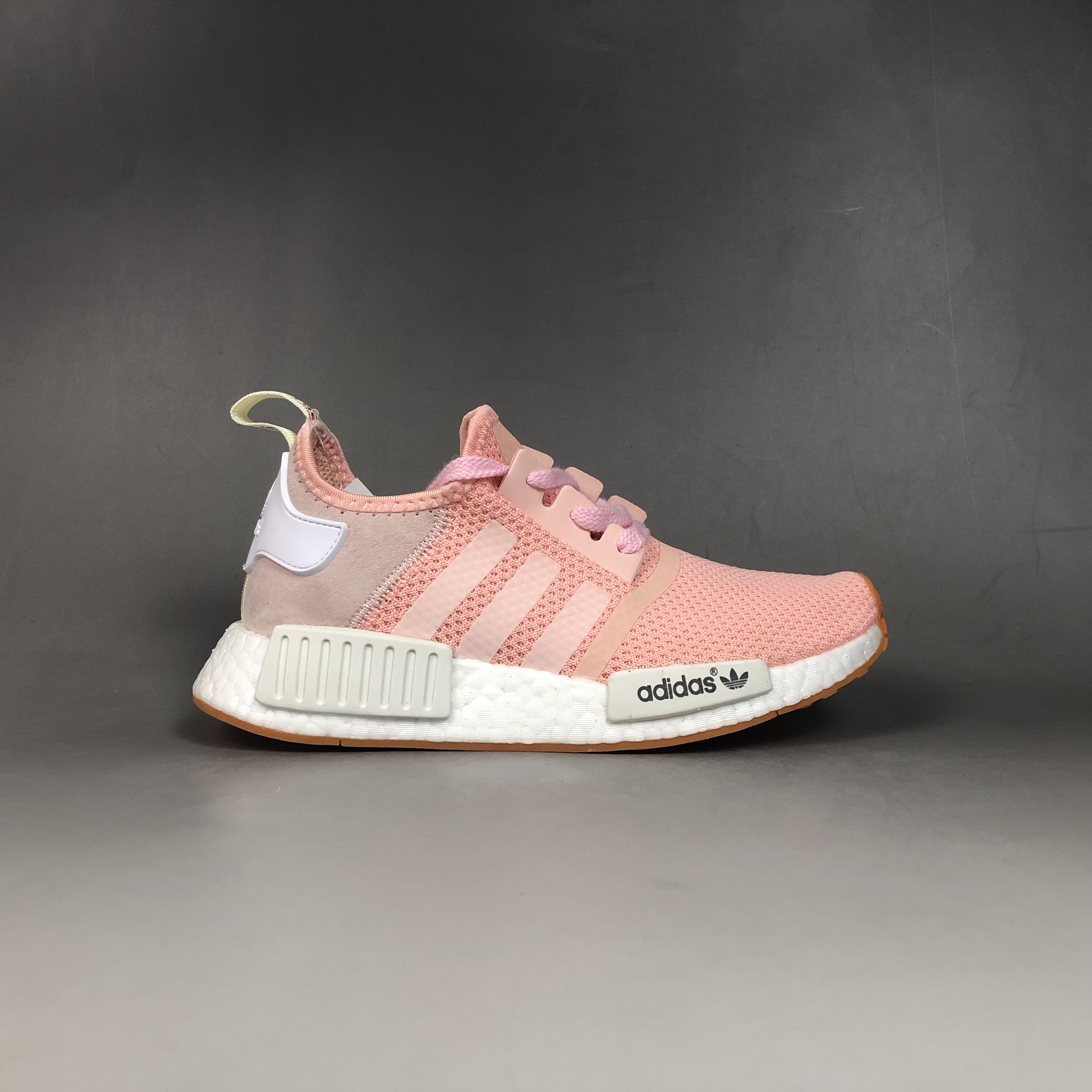 pink and white nmd