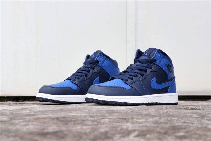 Air Jordan 1 Mid Obsidian/White-Game Royal 554724-412 For Sale – The ...