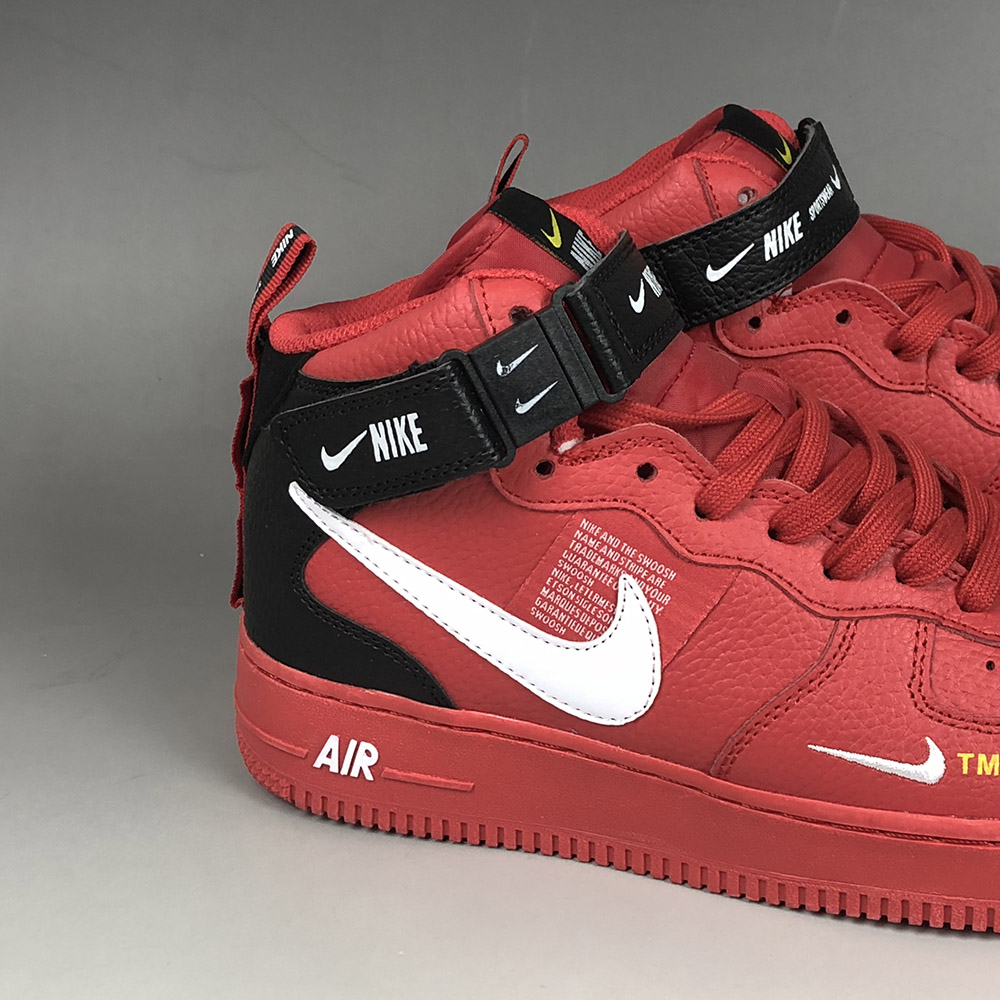 nike air force 1 utility red mid