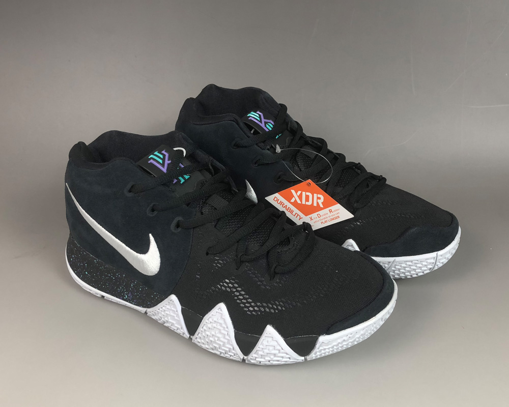 kyrie 4 black and grey