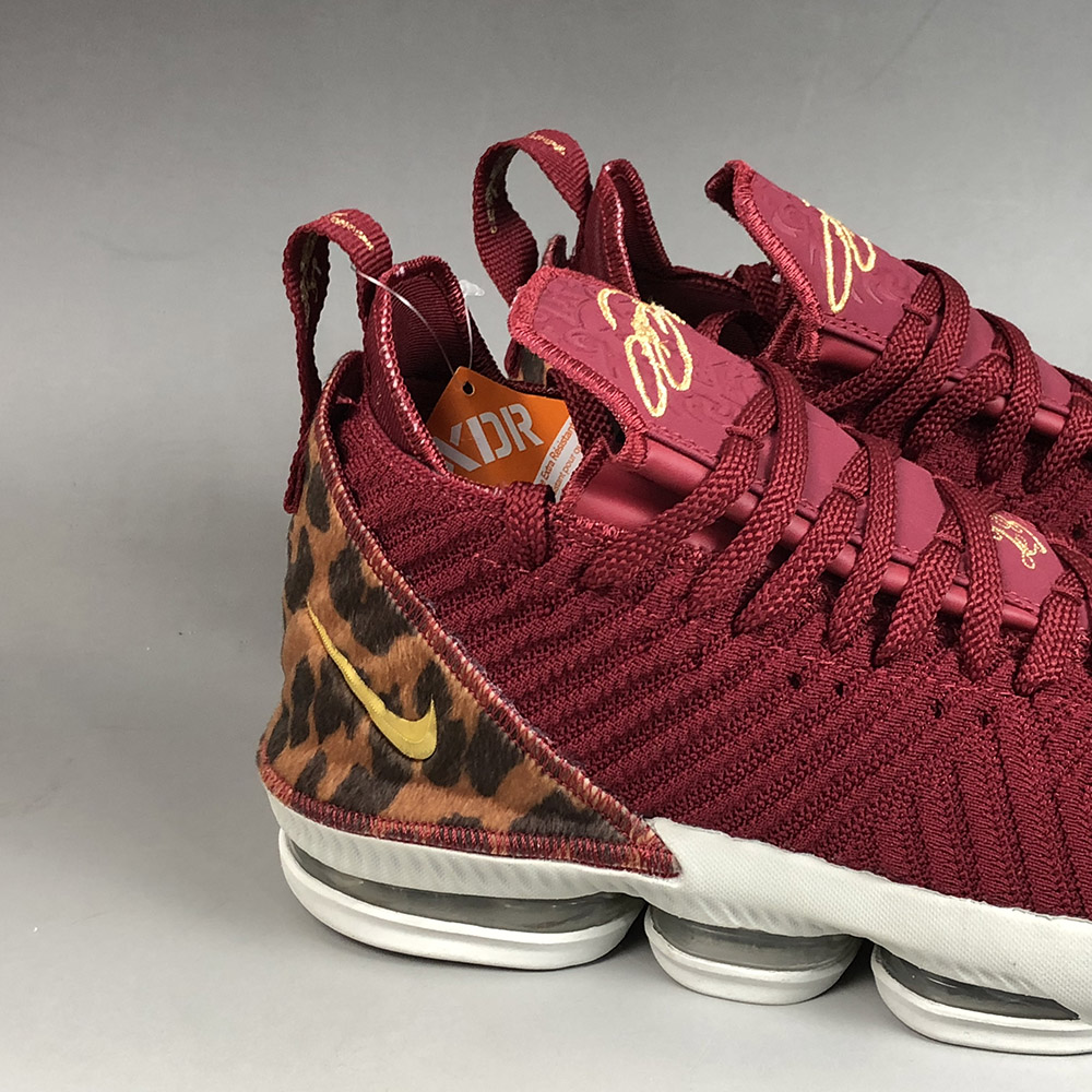 lebron 16 red and leopard