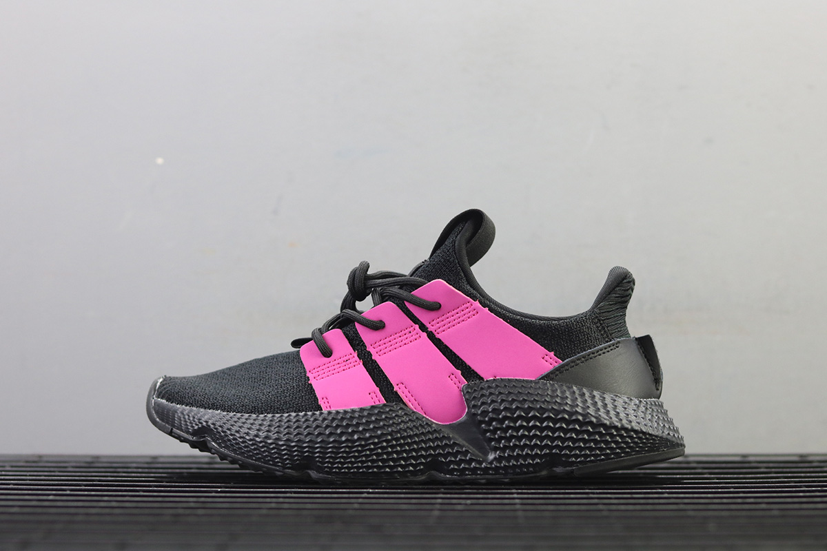 black adidas with pink