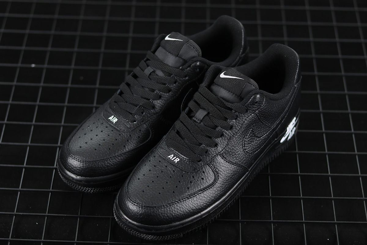 air force black leather