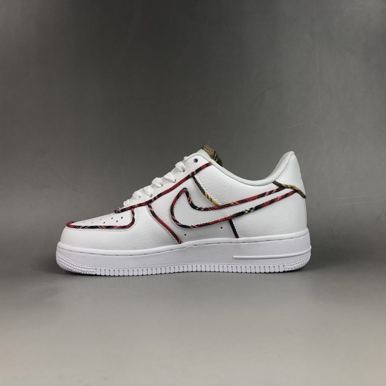 Nike Air Force 1 ‘Tartan’ White/University Red-Amarillo For Sale – The ...