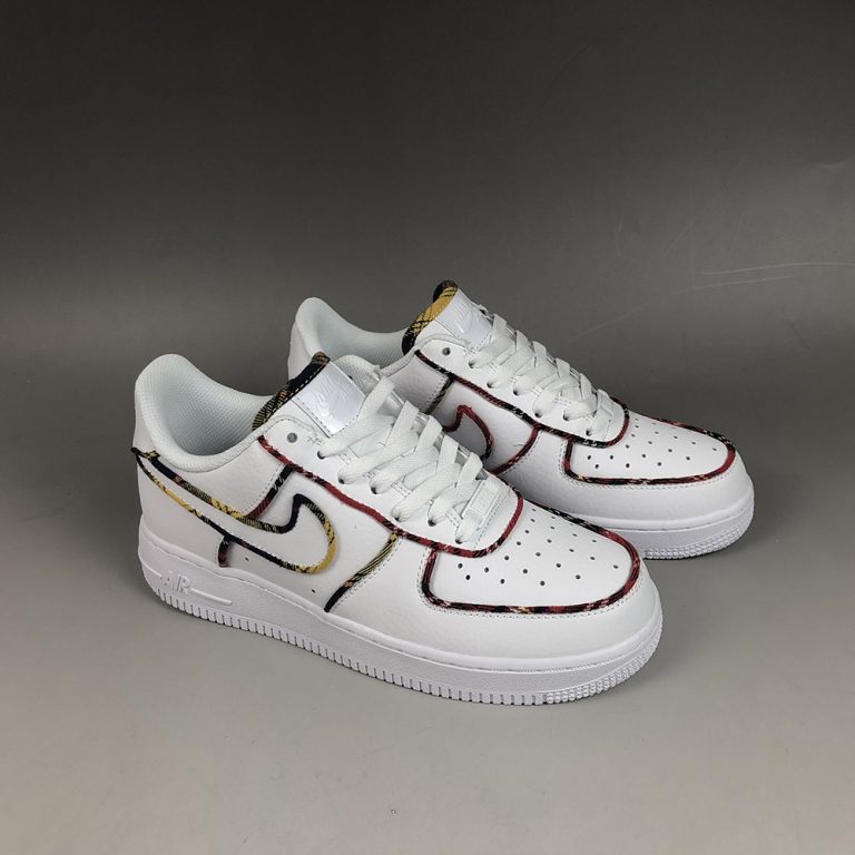 Nike Air Force 1 ‘Tartan’ White/University Red-Amarillo For Sale – The ...