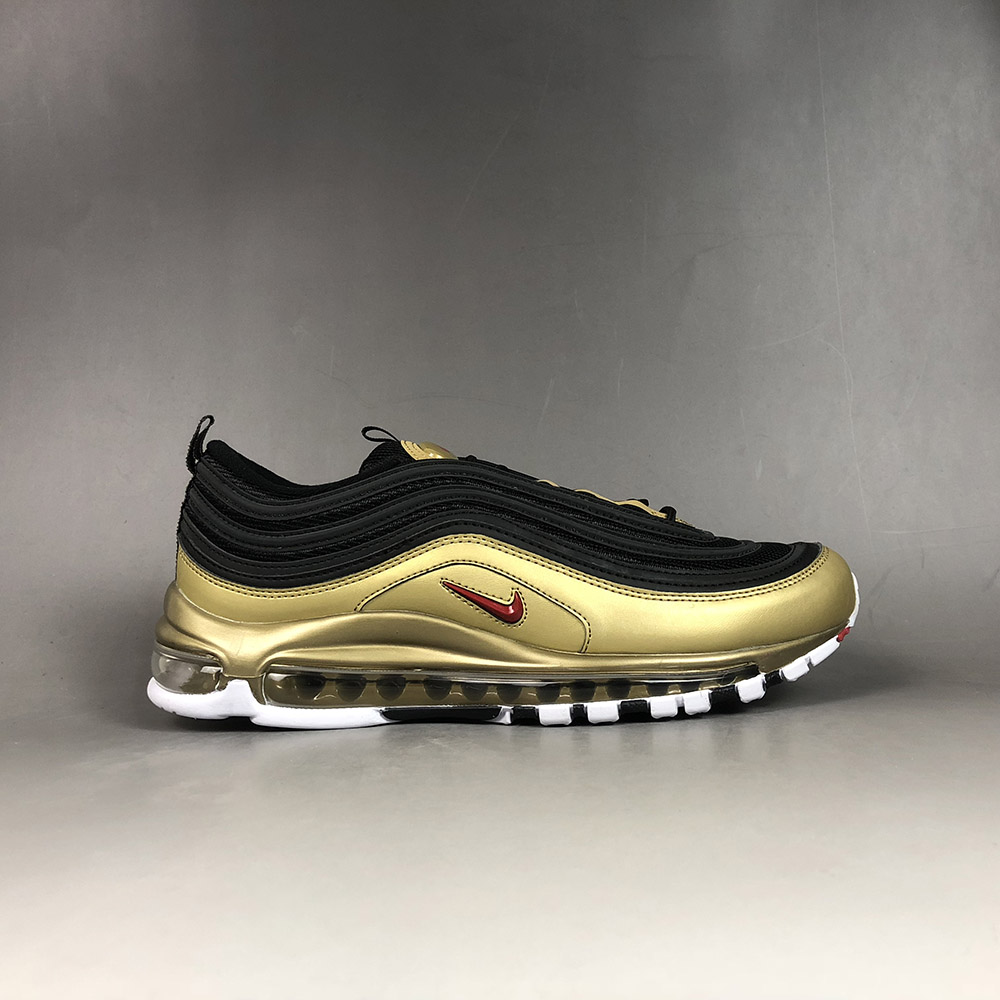 gold white and black air max
