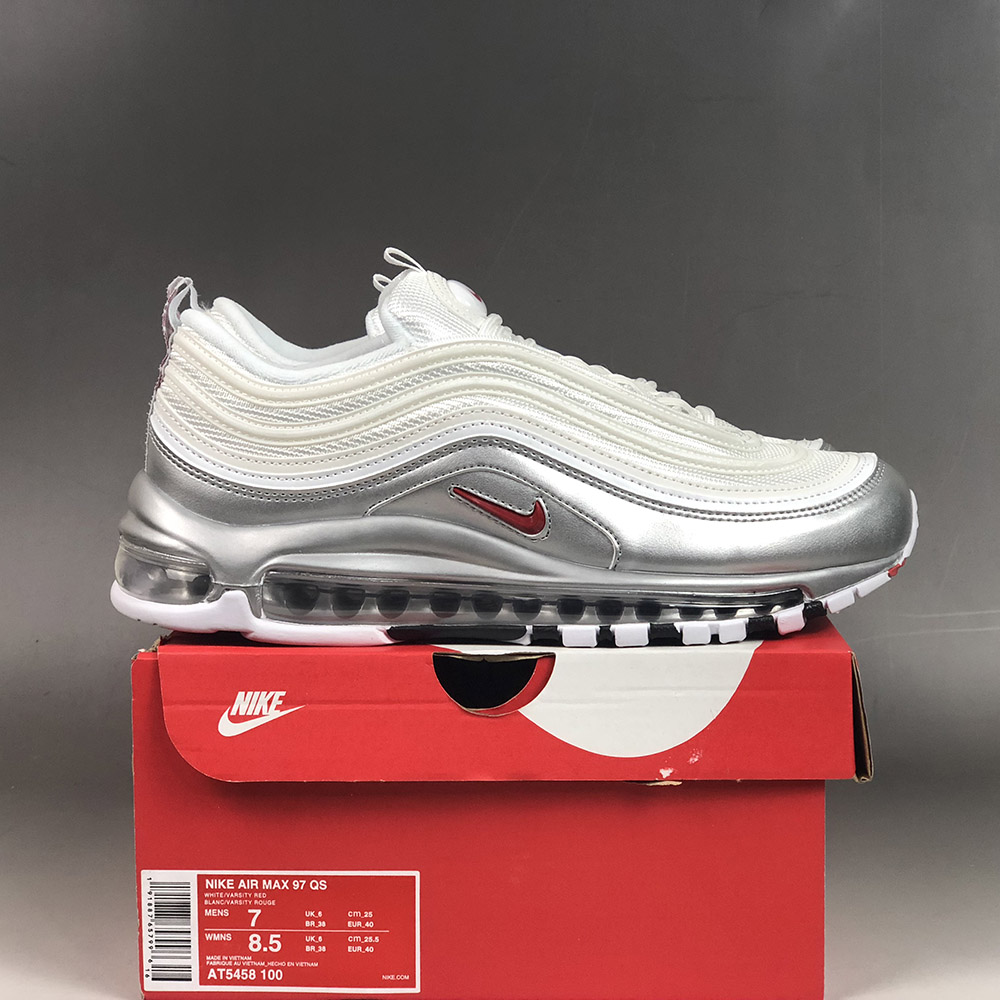 nike air max 97 mens white and red