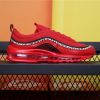 nike air max 97 red leather & leopard print
