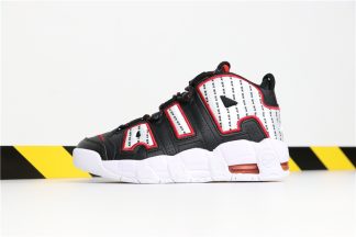 Nike Air More Uptempo Black White Laser Crimson For Sale The Sole Line