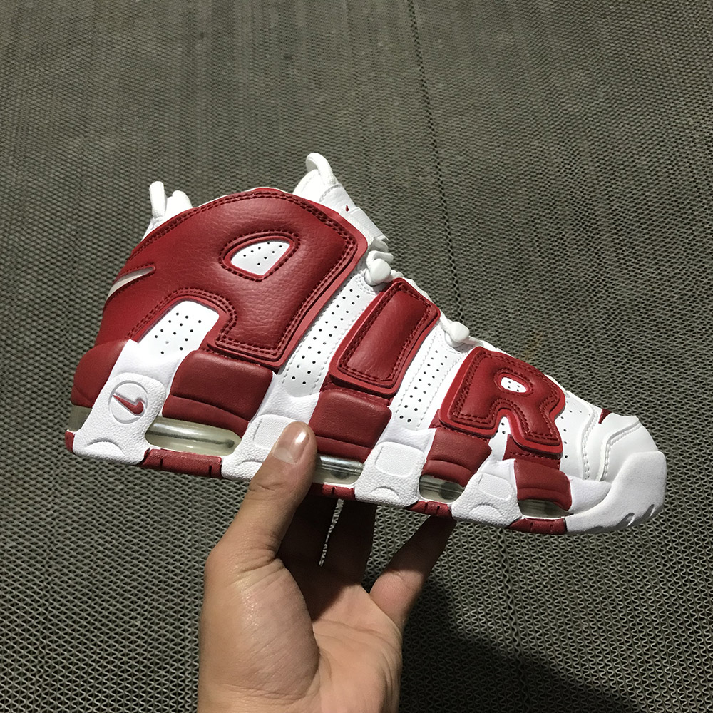 Nike Air More Uptempo White/Gym Red For 