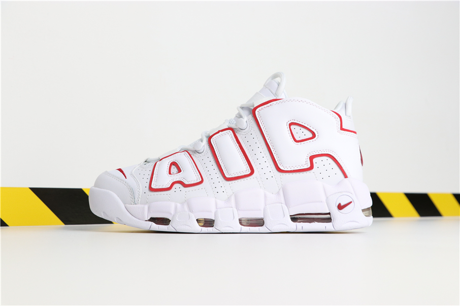 air uptempo white red