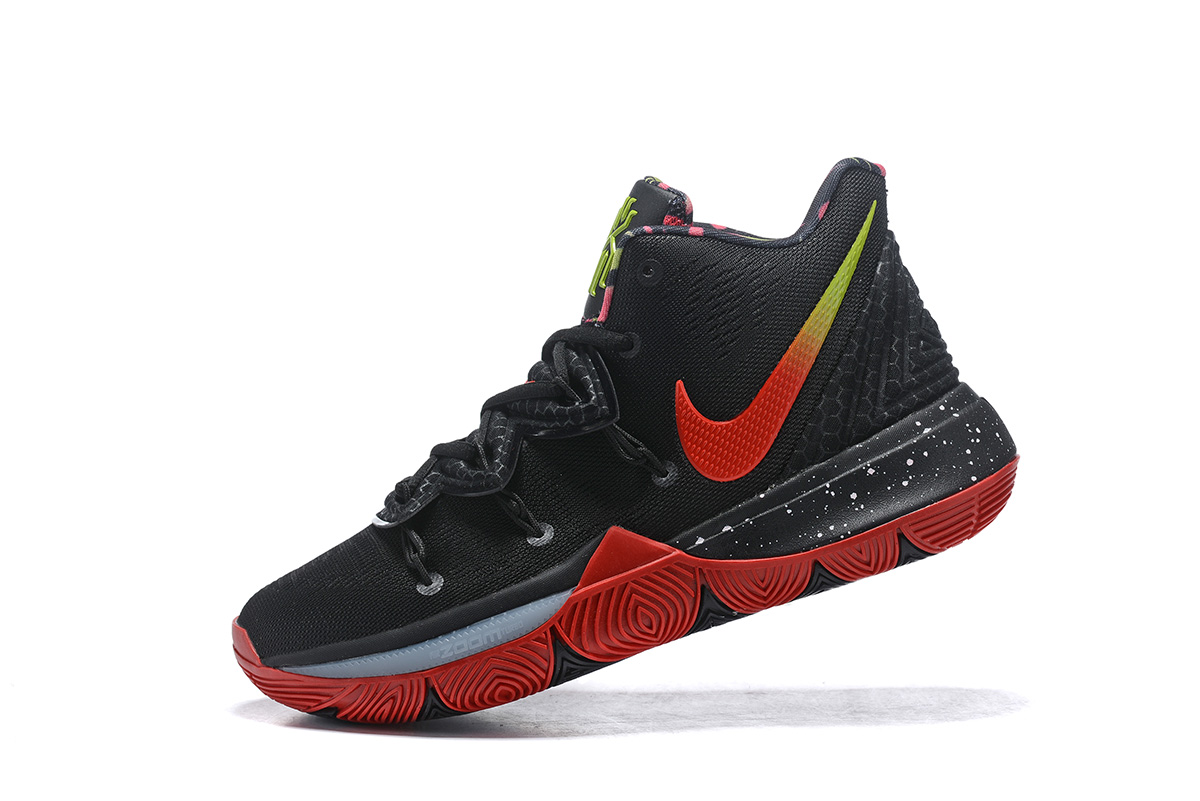 nike kyrie 5 black and red