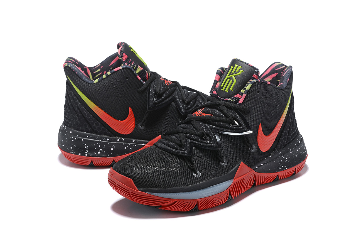 nike kyrie black and red