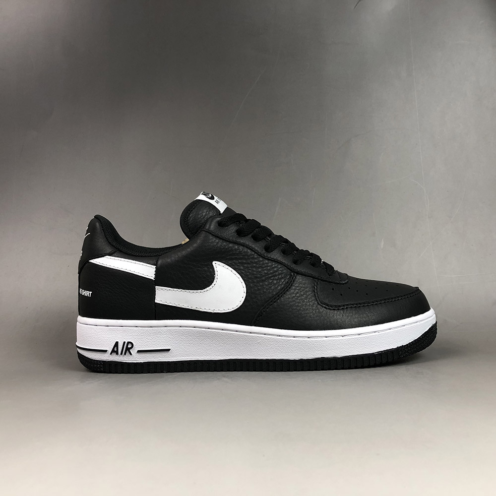 nike air force one low black and white