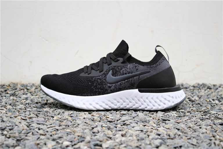 nike epic react black and grey