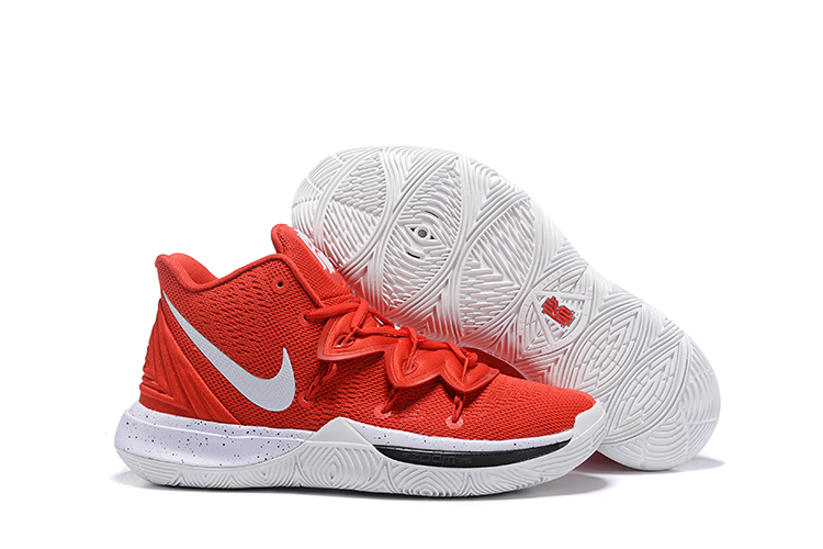 kyrie 5 red and white
