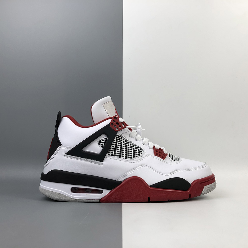 the red and white jordans