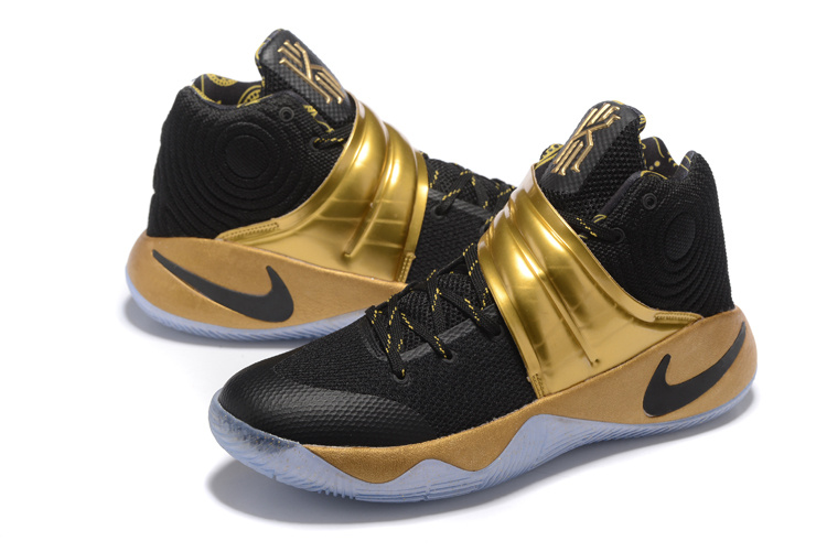 kyrie irving shoes 3 black and gold