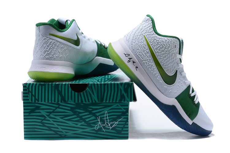 kyrie 3 green and white