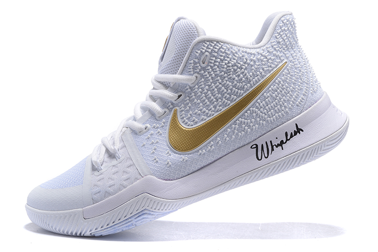 nike kyrie 3 white and gold