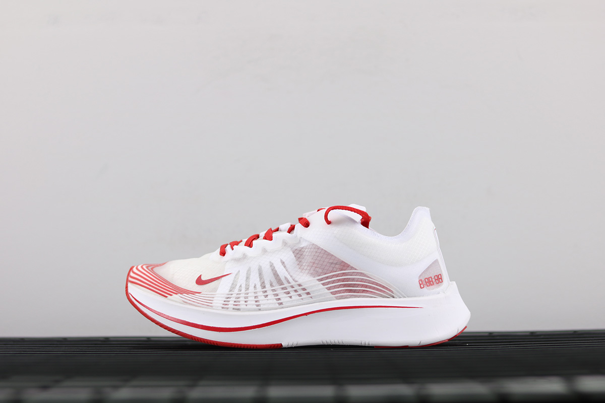 nike zoom fly red and white