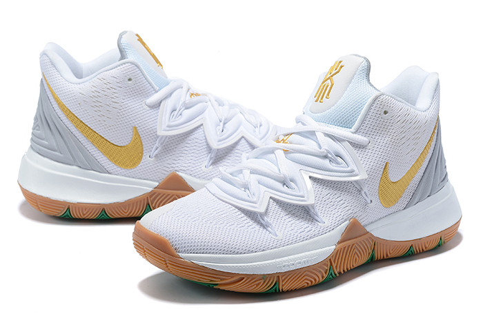 kyrie irving shoes white gold