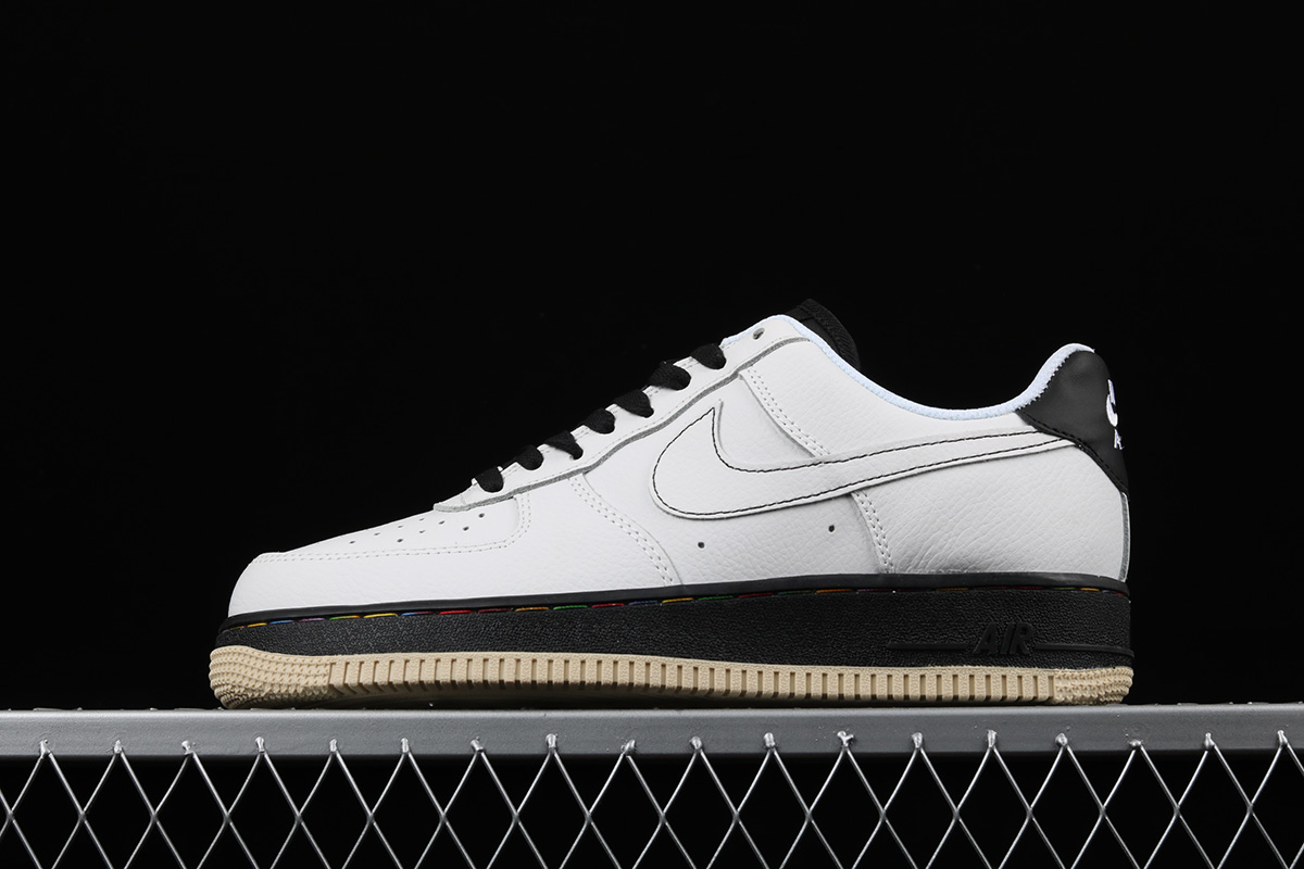 air force 1 white with black sole