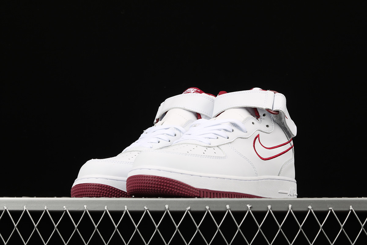 air force 1 high white red