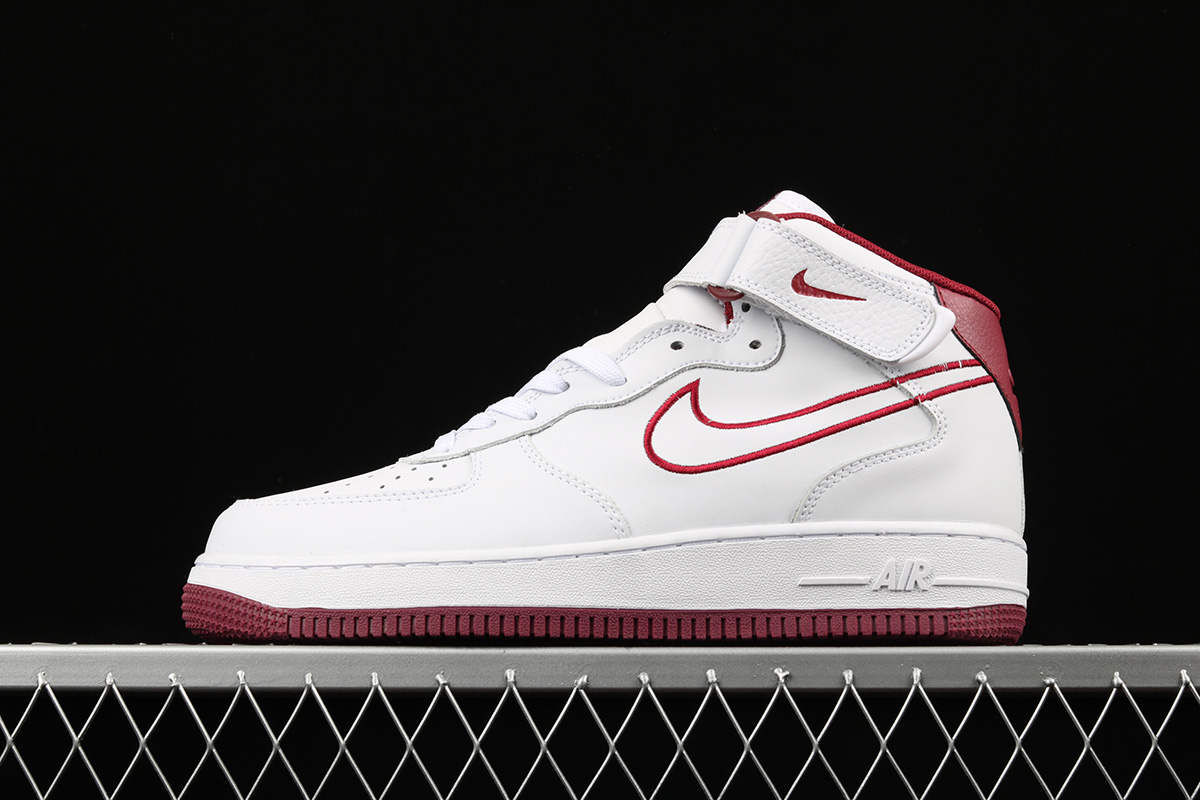 air force 1 high red and white