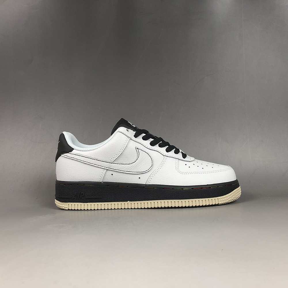 black air force one white sole