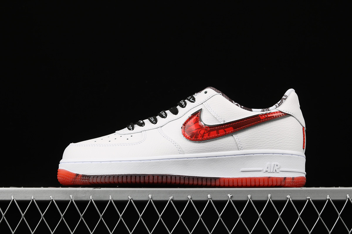 Nike Air Force 1 'Only Once' White Red On Sale – The Sole Line